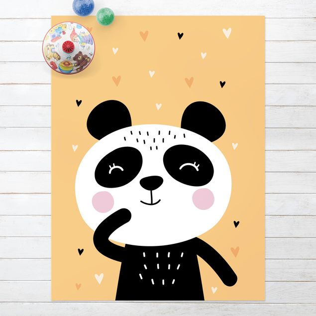 tappeto per esterno Il panda più felice