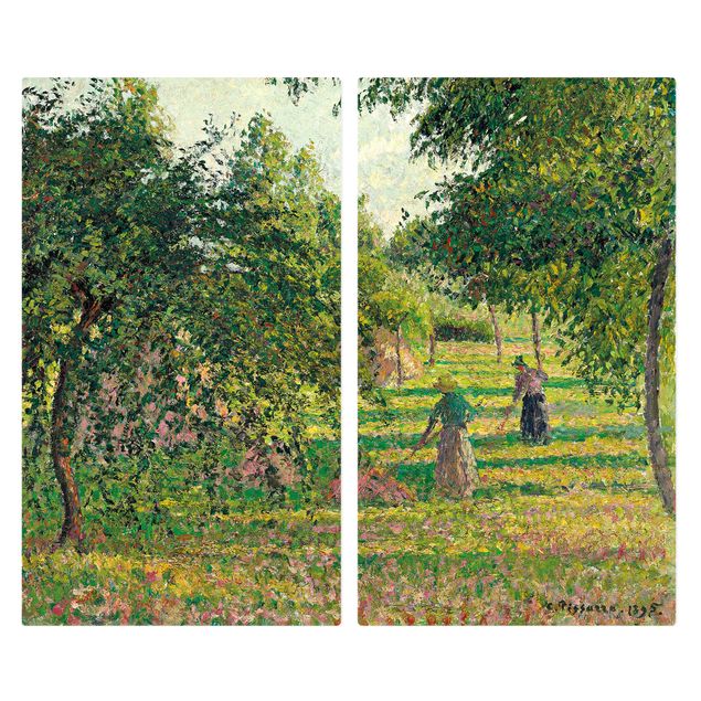 Riproduzioni Camille Pissarro - Meli e ortiche, Eragny