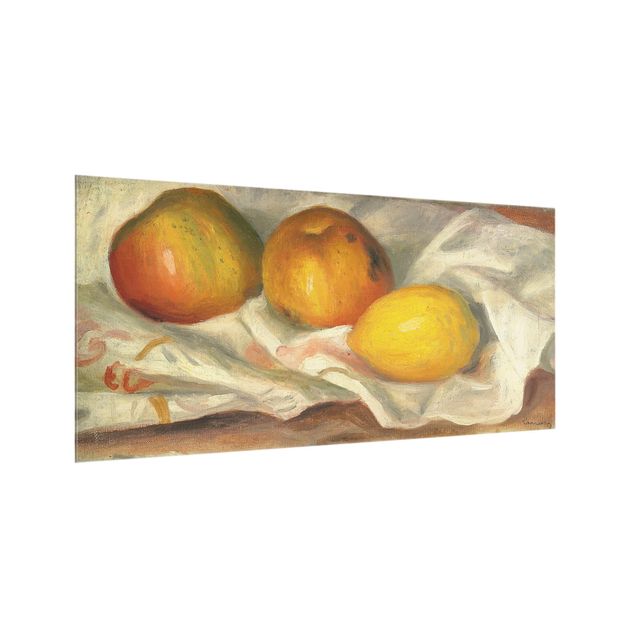 Quadri Impressionismo Auguste Renoir - Due mele e un limone