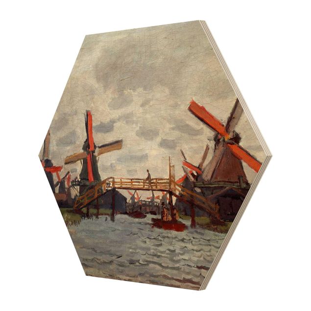 Quadri stampe Claude Monet - Mulini a vento a Westzijderveld, vicino a Zaandam
