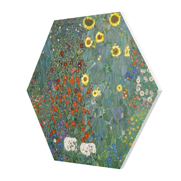 Quadri di fiori Gustav Klimt - Girasoli in giardino