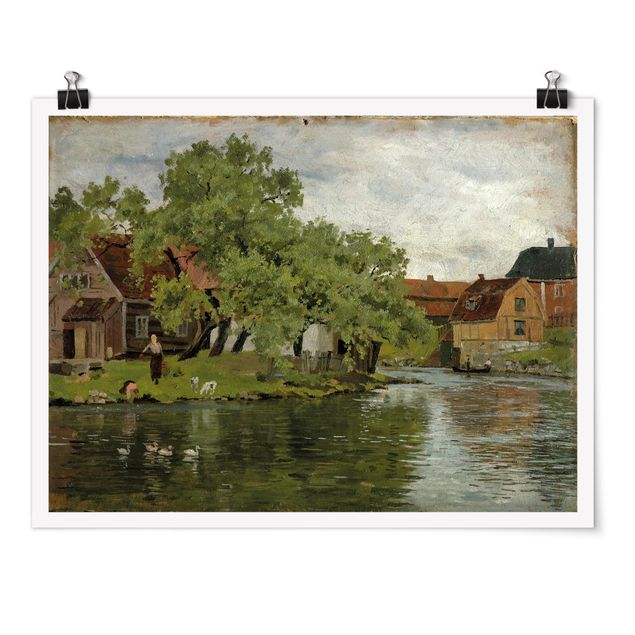 Quadri paesaggistici Edvard Munch - Scena sul fiume Akerselven