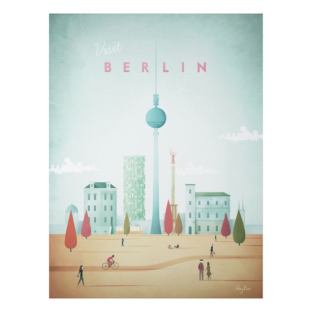 Quadro vintage Poster di viaggio - Berlino