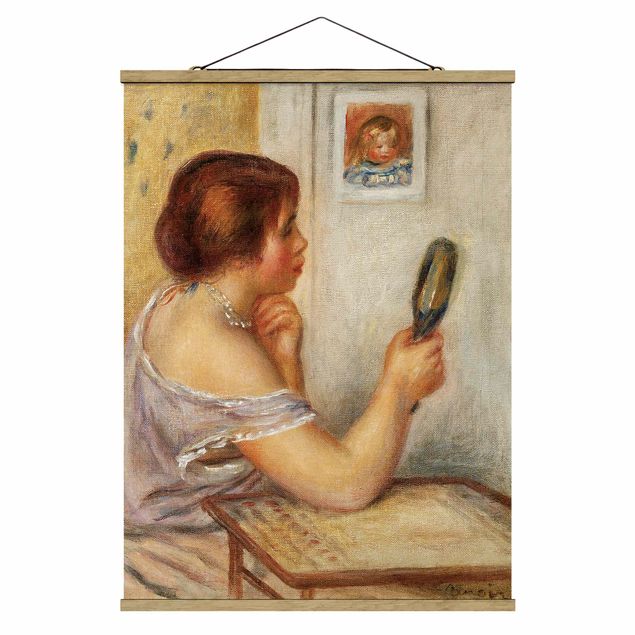 Quadri moderni   Auguste Renoir - Gabrielle con lo specchio o Marie Dupuis con lo specchio con il ritratto di Coco