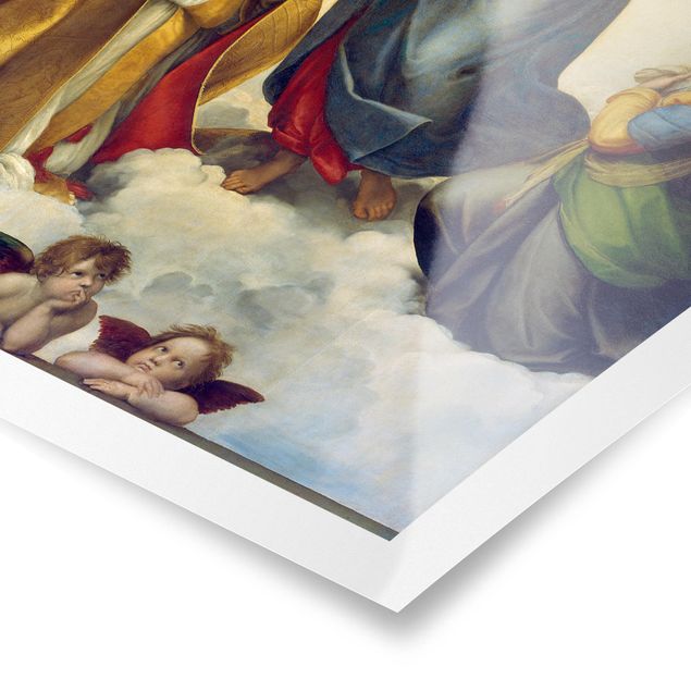 Poster quadri famosi Raffael - La Madonna Sistina