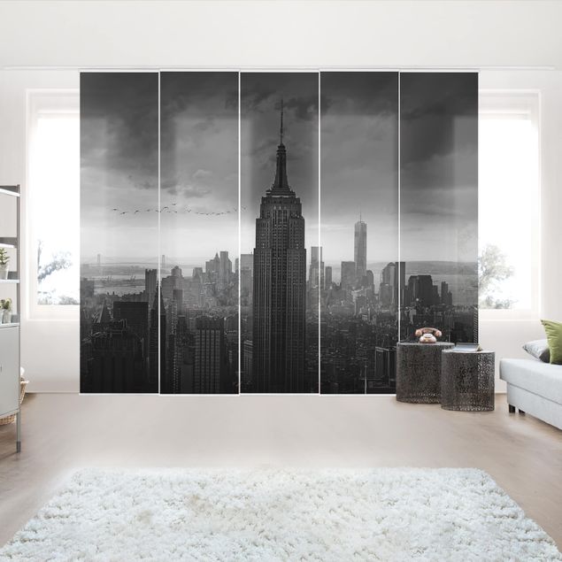 Tende a pannello scorrevoli con architettura e skylines New York vista Rockefeller