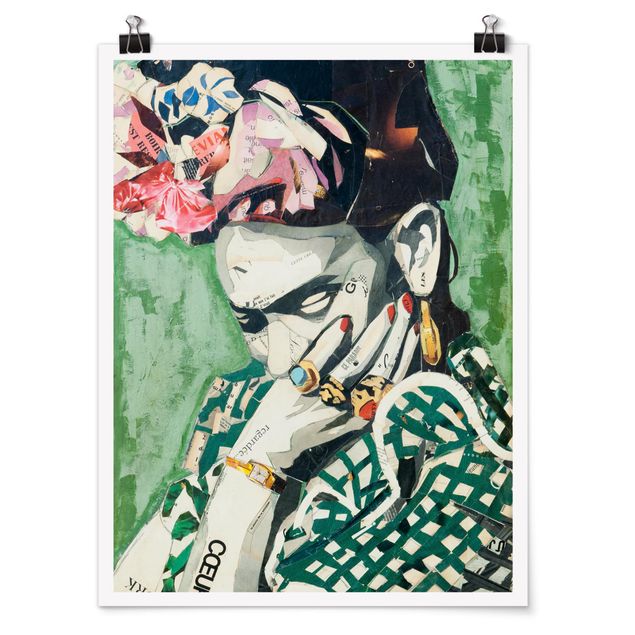 Poster quadri famosi Frida Kahlo - Collage n.3