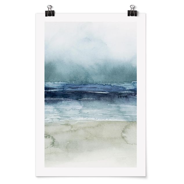 Poster spiaggia mare Nebbia marina I