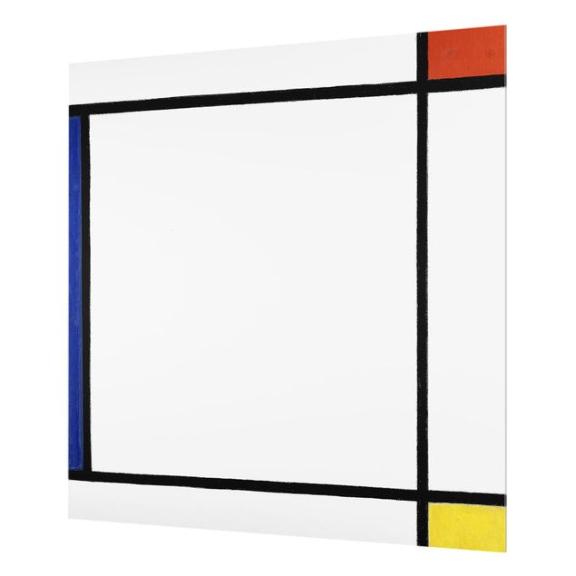 Paraschizzi astratto Piet Mondrian - Composizione III con rosso, giallo e blu
