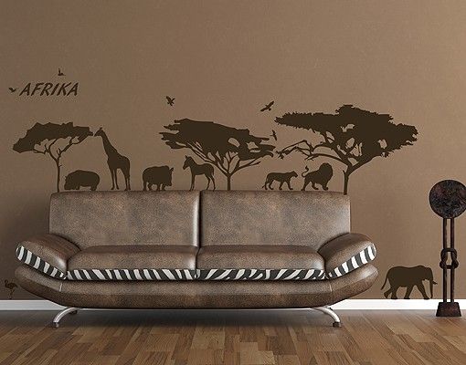 Adesivi murali leoni No.RS71 Vita nella savana