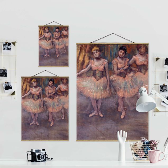 Riproduzioni quadri Edgar Degas - Tre ballerine prima dell'esercizio fisico