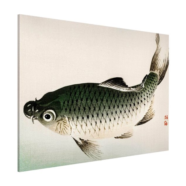 Quadro pesci Disegno vintage asiatico Carpa