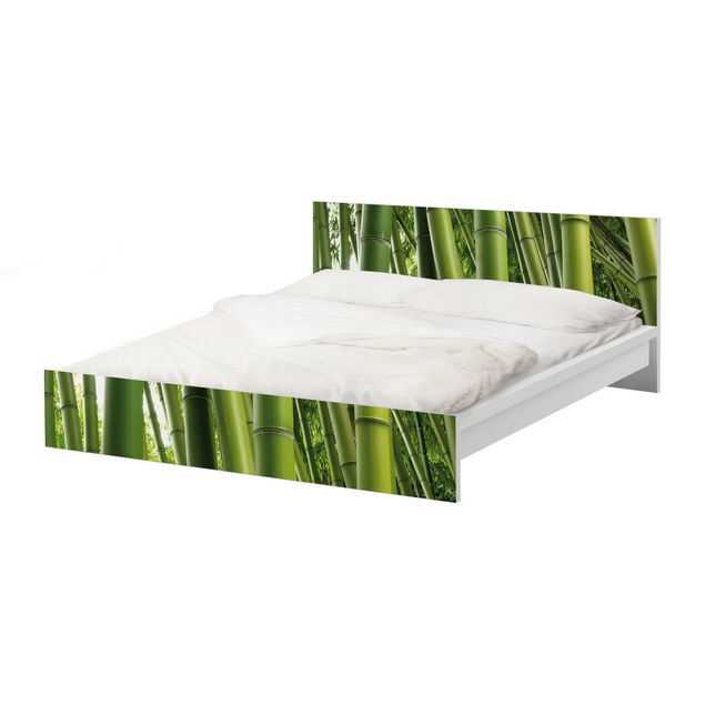 Carta adesiva per mobili IKEA - Malm Letto basso 160x200cm Bamboo Trees No.1