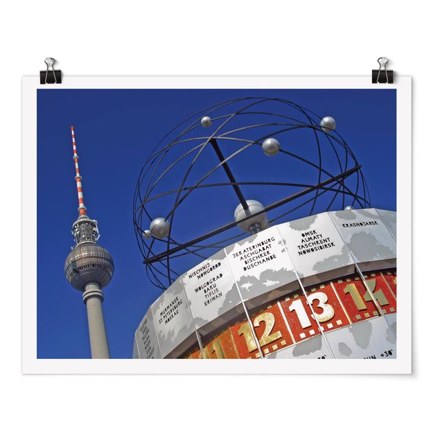 Poster città Alexanderplatz a Berlino