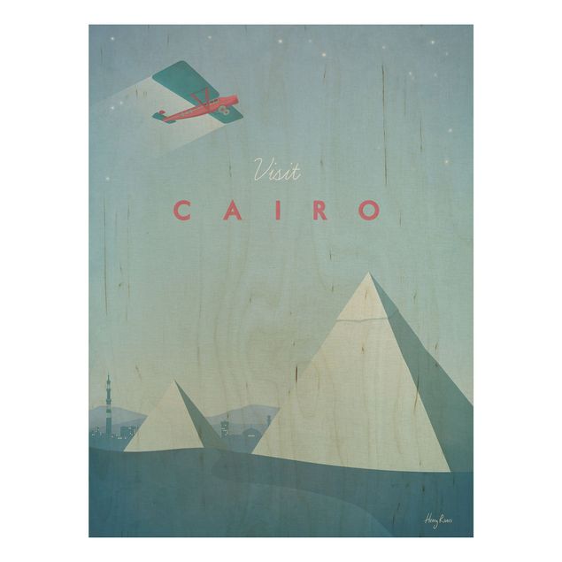 Quadri vintage cucina in legno Poster di viaggio - Il Cairo
