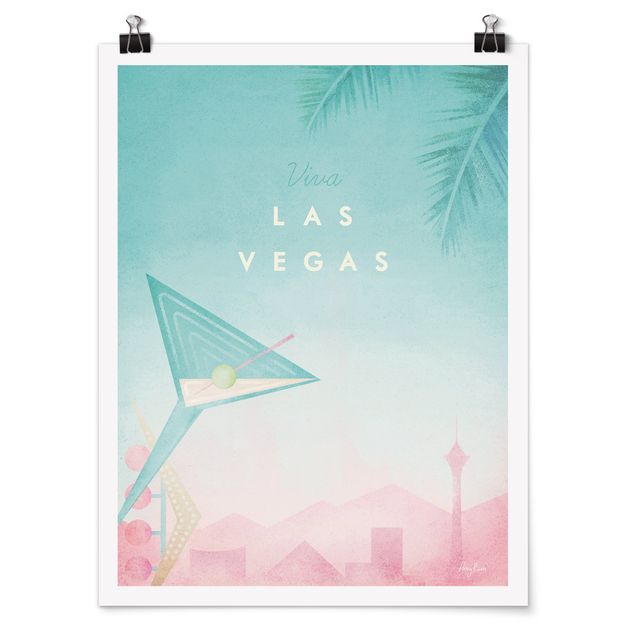 Quadri turchesi Poster di viaggio - Viva Las Vegas
