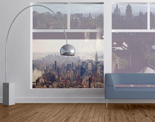 Adesivi per finestre con architettura e skylines Mattina a New York