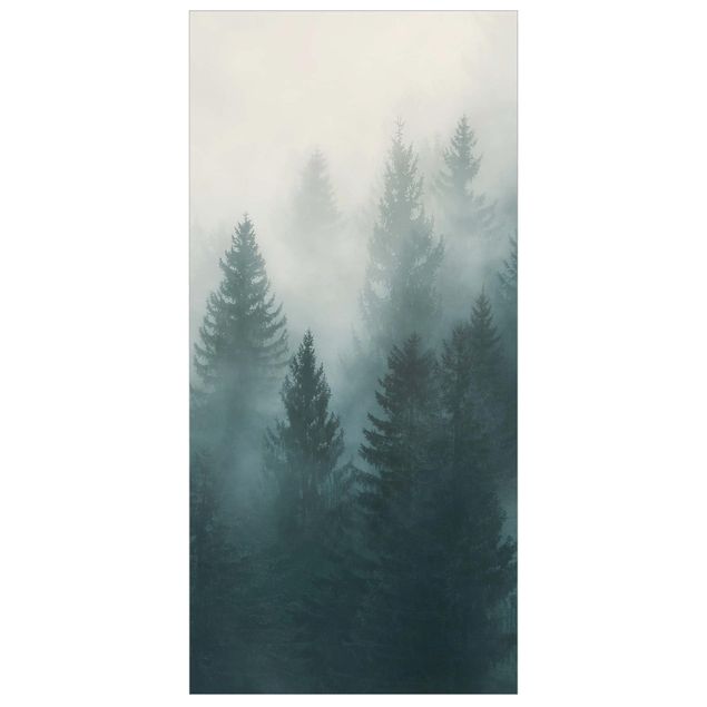 Tenda a pannello - Coniferous Forest In Fog - 250x120cm
