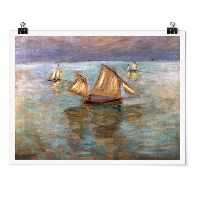 Stile artistico Claude Monet - Barche da pesca vicino a Pourville