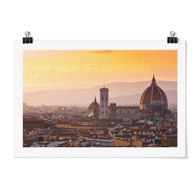 Poster skyline Firenze