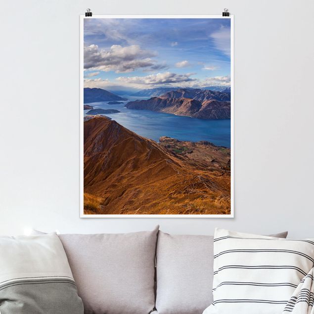 Quadro paesaggio Roys Peak in Nuova Zelanda