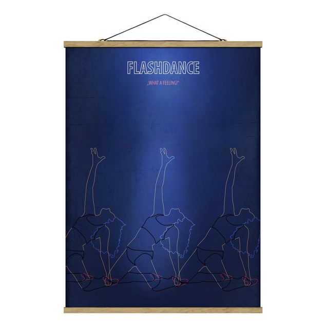 Quadri blu Locandina film Flashdance