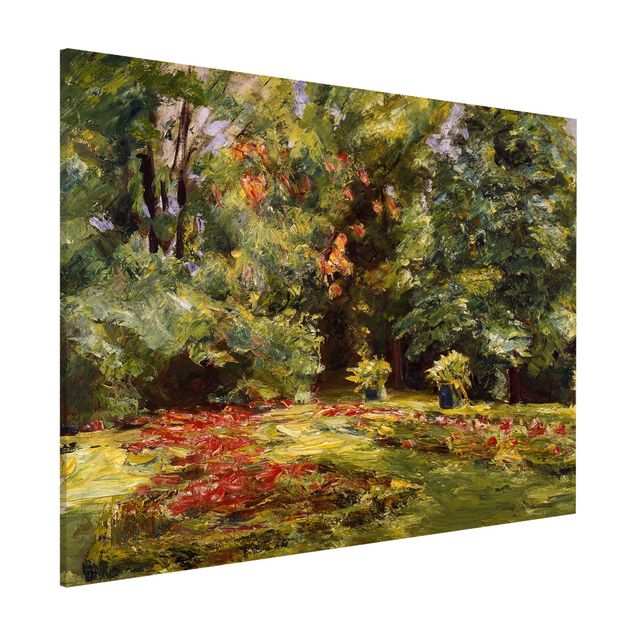 Riproduzioni quadri famosi Max Liebermann - Terrazza fiorita di Wannseegarten