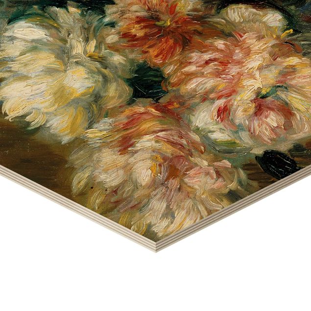 Quadri su legno Auguste Renoir - Vaso di peonie