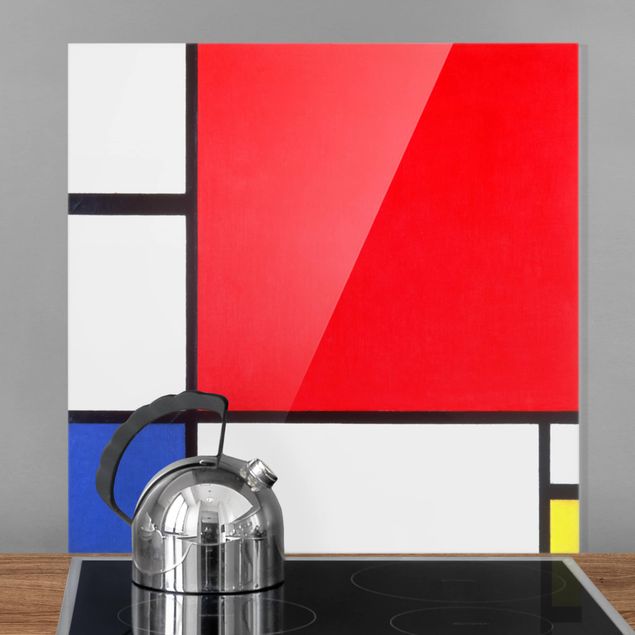 Riproduzioni quadri famosi Piet Mondrian - Composizione con rosso, blu e giallo