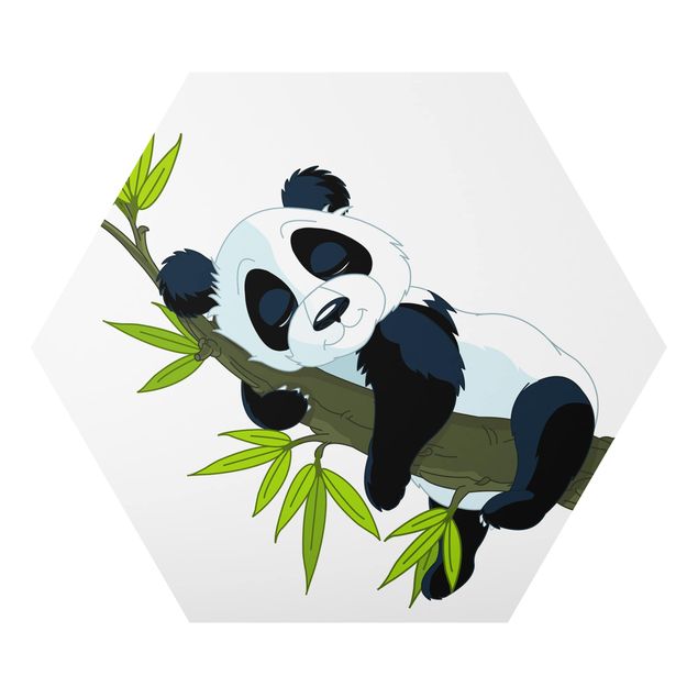 Quadri moderni per arredamento Panda che dorme