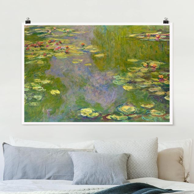 Riproduzioni Claude Monet - Ninfee verdi