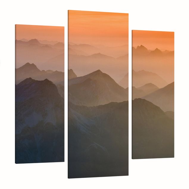 Quadro su tela componibile Vista dal monte Zugspitze