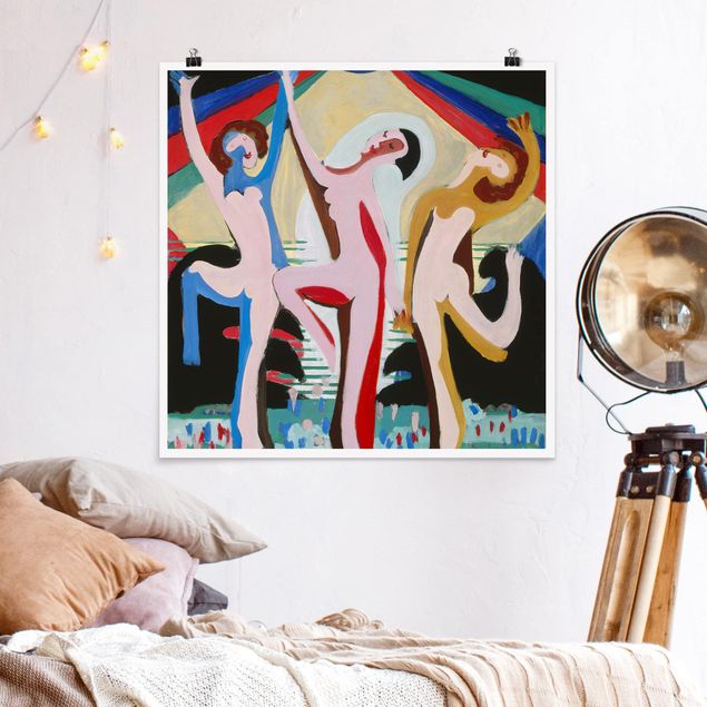 Stile artistico Ernst Ludwig Kirchner - Danza a colori