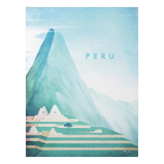 Quadri montagna Poster di viaggio - Perù