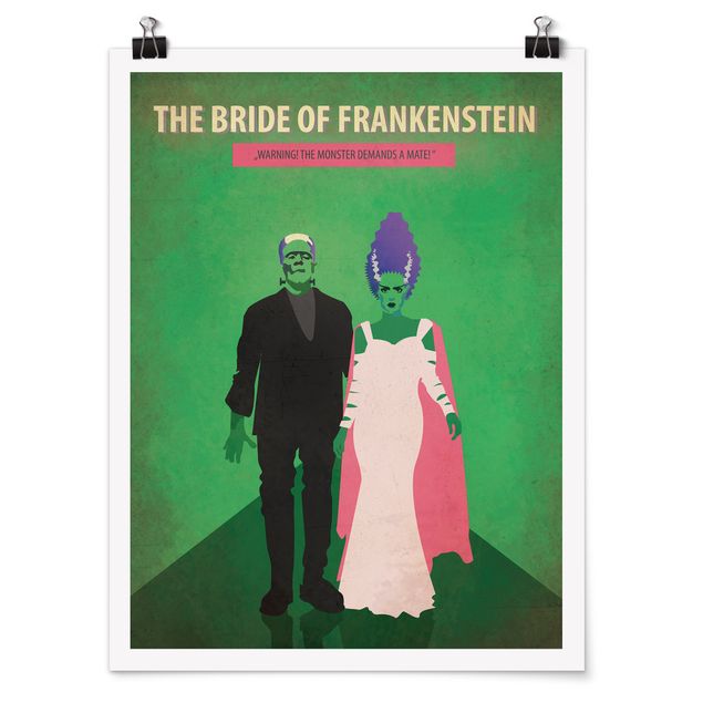 Quadro verde Locandina film La sposa di Frankenstein