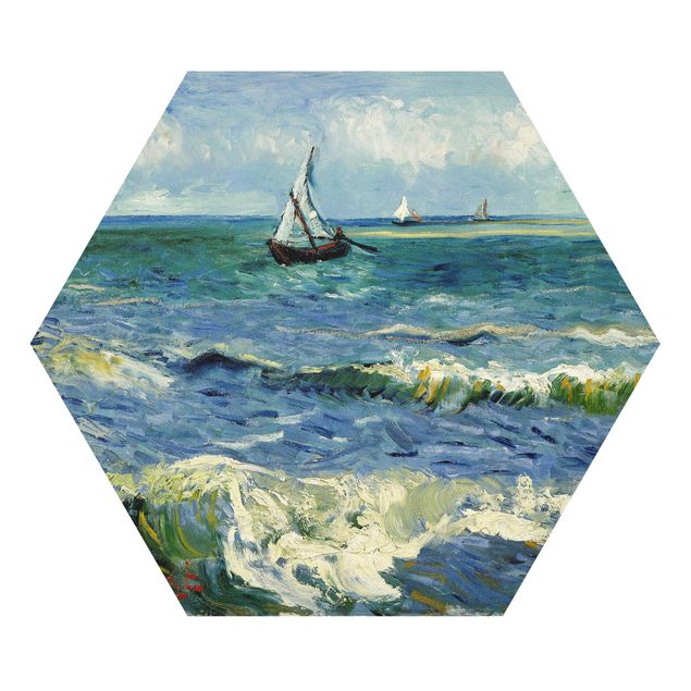 Quadri mare Vincent Van Gogh - Paesaggio marino vicino a Les Saintes-Maries-De-La-Mer