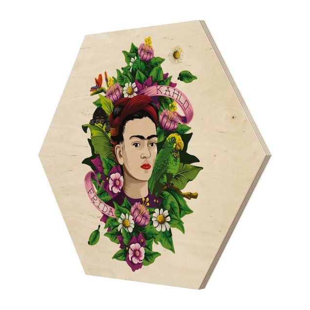 Stampe su legno Frida Kahlo - Frida