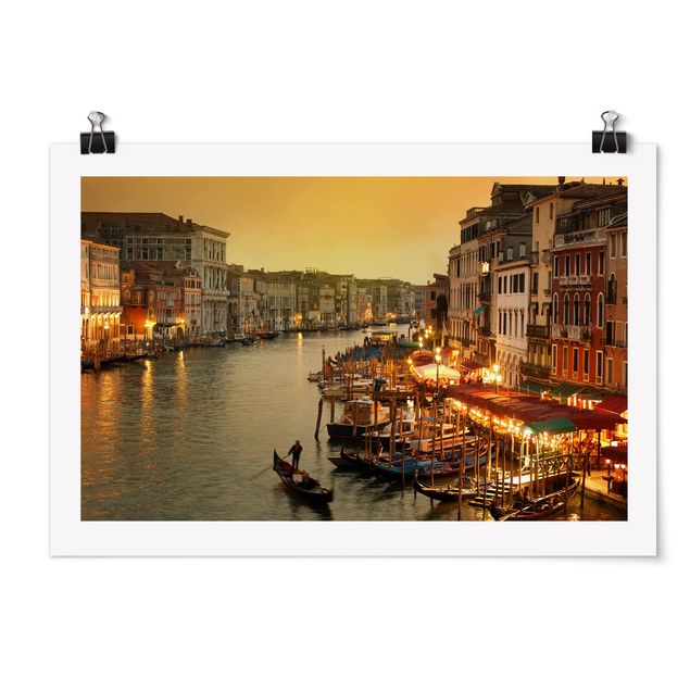 Poster città Canal Grande di Venezia