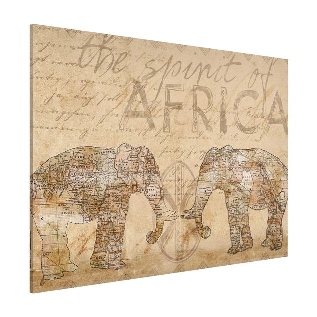 Quadri Africa Collage vintage - Spirito dell'Africa