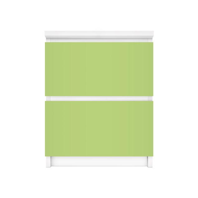 Pellicole adesive per mobili cassettiera Malm IKEA Colore Verde Primavera