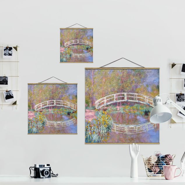 Quadri con fiori Claude Monet - Ponte del giardino di Monet