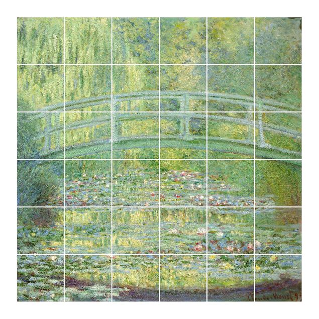 Adesivi per piastrelle con immagine - Claude Monet - Ponte giapponese