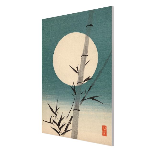 Lavagne magnetiche con paesaggio Disegno giapponese Bambù e Luna