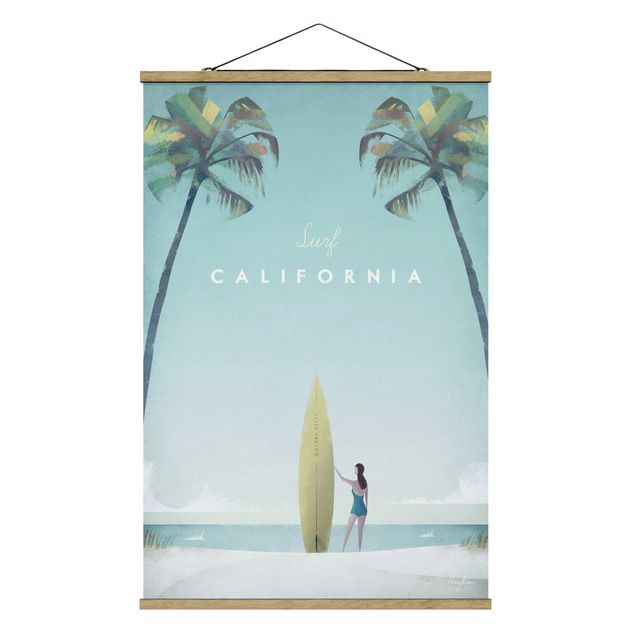 Quadri stile vintage Poster di viaggio - California