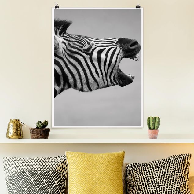 Quadro Africa Zebra ruggente ll