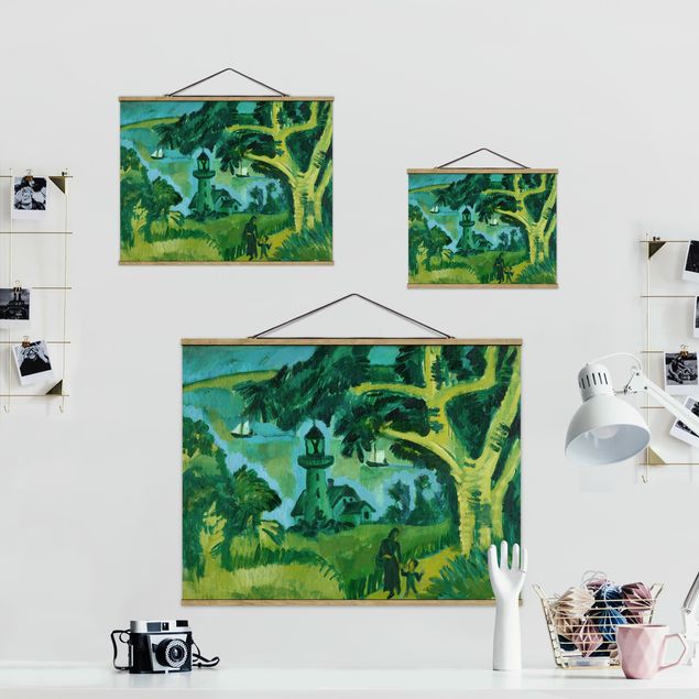 Riproduzioni quadri famosi Ernst Ludwig Kirchner - Faro sul Fehmarn