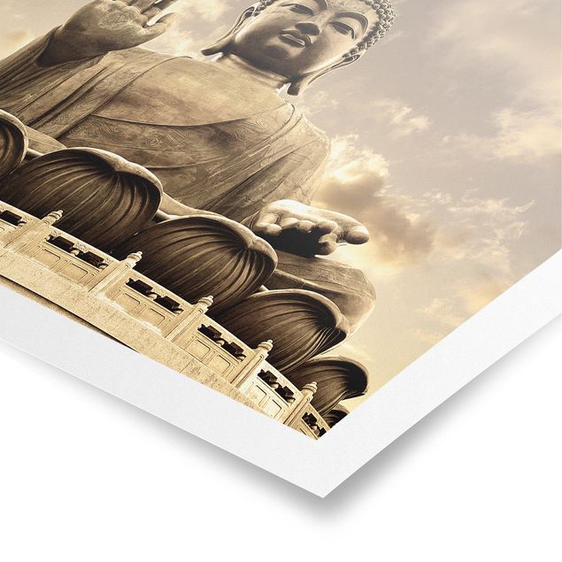 Quadri Grande Buddha in seppia