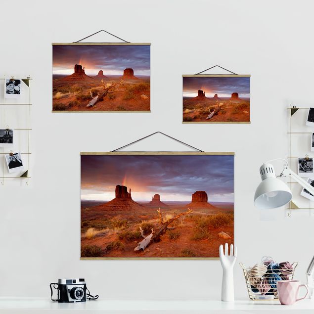 Quadri stampe Monument Valley al tramonto