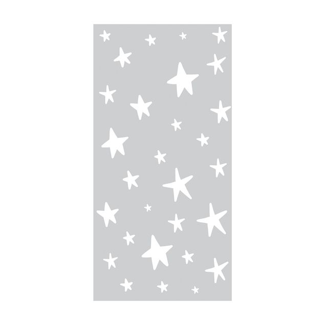 tappeti grigi Disegno di grandi stelle in cielo grigio