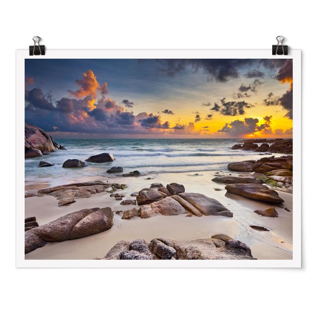 Poster - Sunrise Beach In Thailandia - Orizzontale 3:4